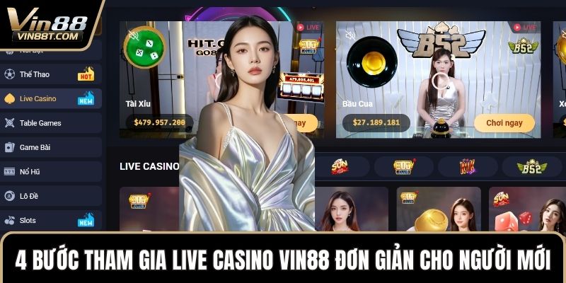 Live Casino VIN88: Cá Cược Thỏa Đam Mê, Rinh Lời Liền Tay