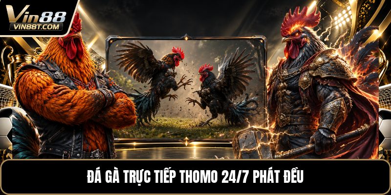 Đá Gà Trực Tiếp Thomo 24/7 - Xem Trận Gà Liên Tục 24H